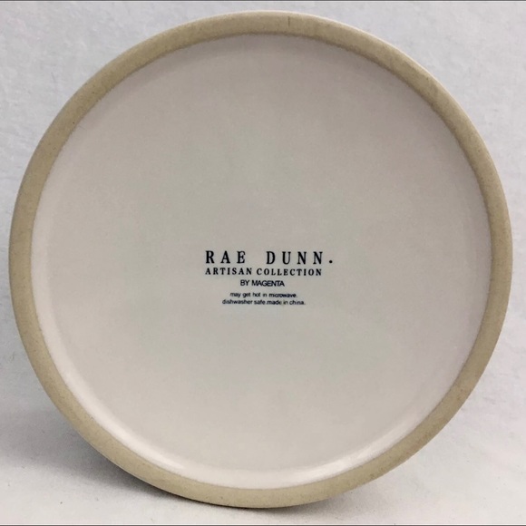 Rae Dunn Large Dog Dish Chow Down Pet Bowl Orange Interior 6” New RARE COLOR - Picture 10 of 14